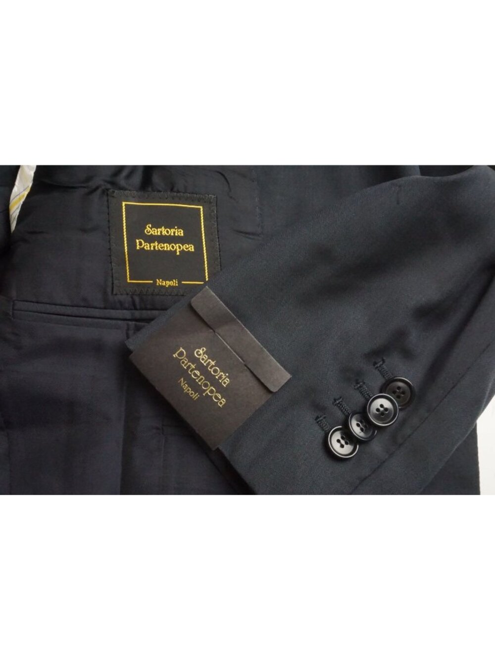 Sartoria Partenopea Navy Blue S130s Wool Sport Coat Jacket Sz 38R US Brand New